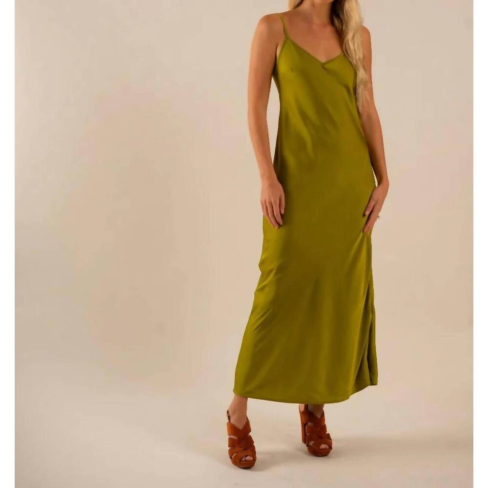 NEW CARE TUCKER basic lennon zipslip™️ dress in cactus